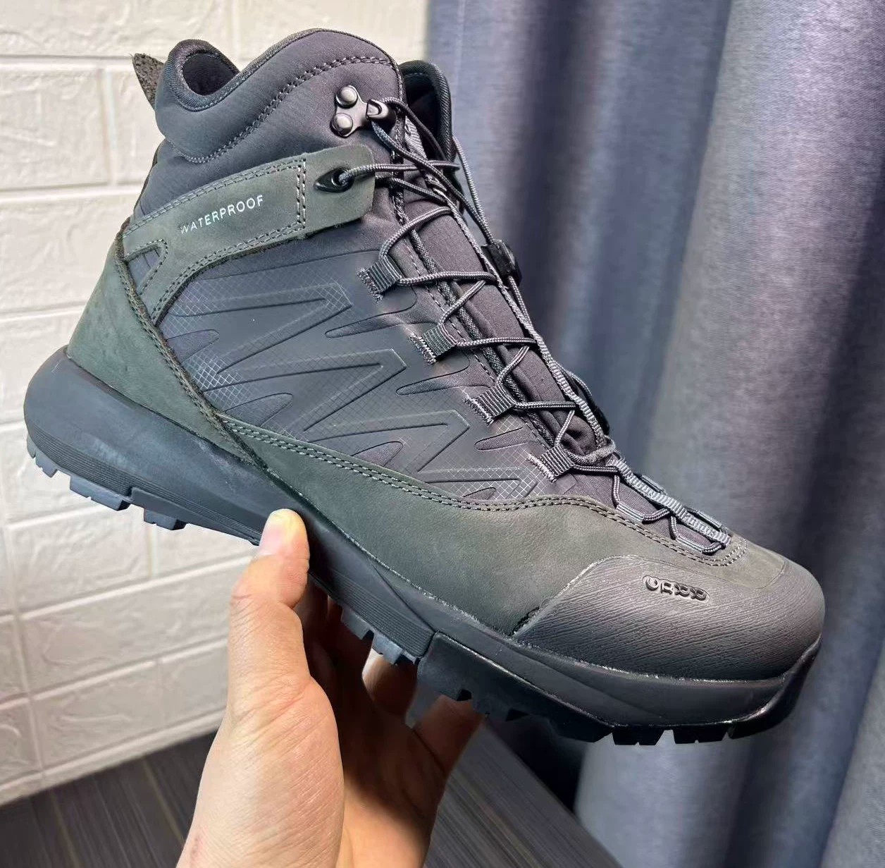 Hunting Outdoor Brand - Tênis de Couro Cano Alto Masculino