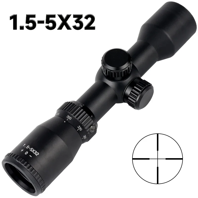 Crossbow Scope Sight - Mira Óptica Iluminada 1.5-5X32 para Balestra