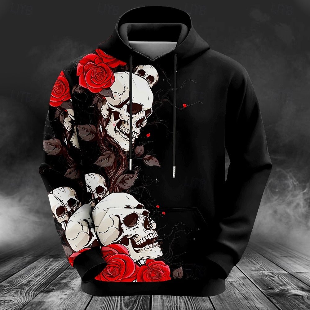 Outdoor Hunting Hoodie - Moletom Masculino com Estampa de Cervo,