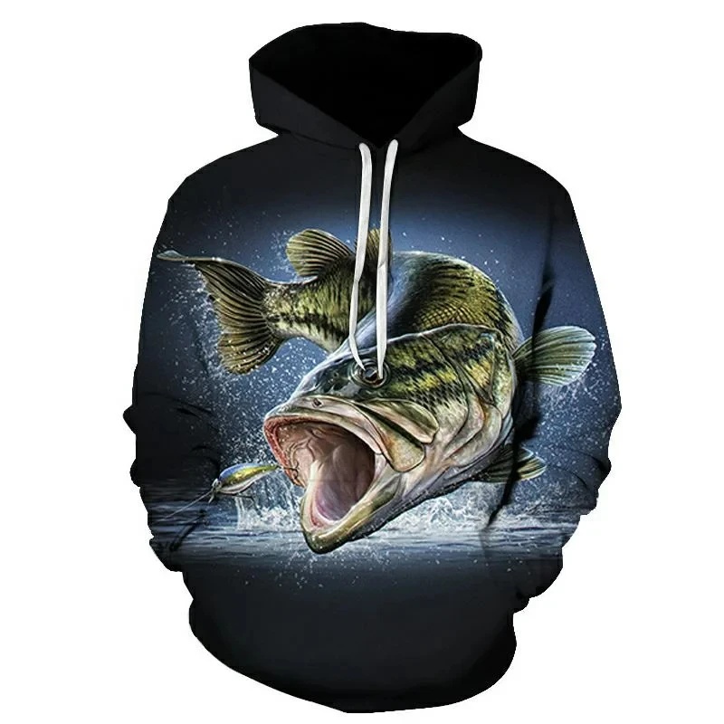 Outdoor Hunting Hoodie - Novo Moletom com Estampa de Pesca