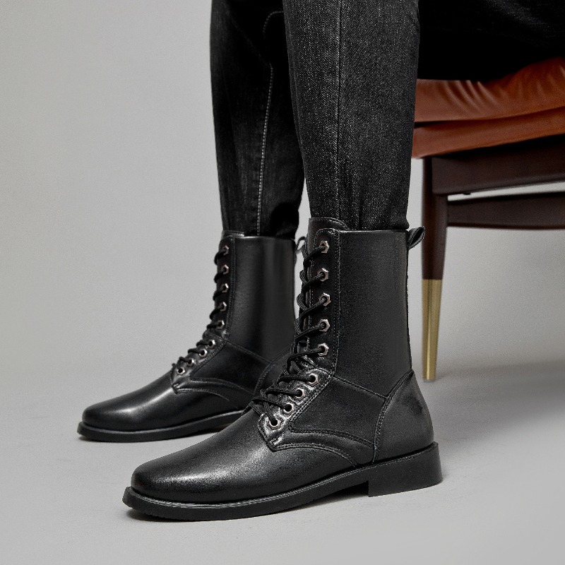 Hunting Outdoor Boots - Botas de Couro de Cano Alto