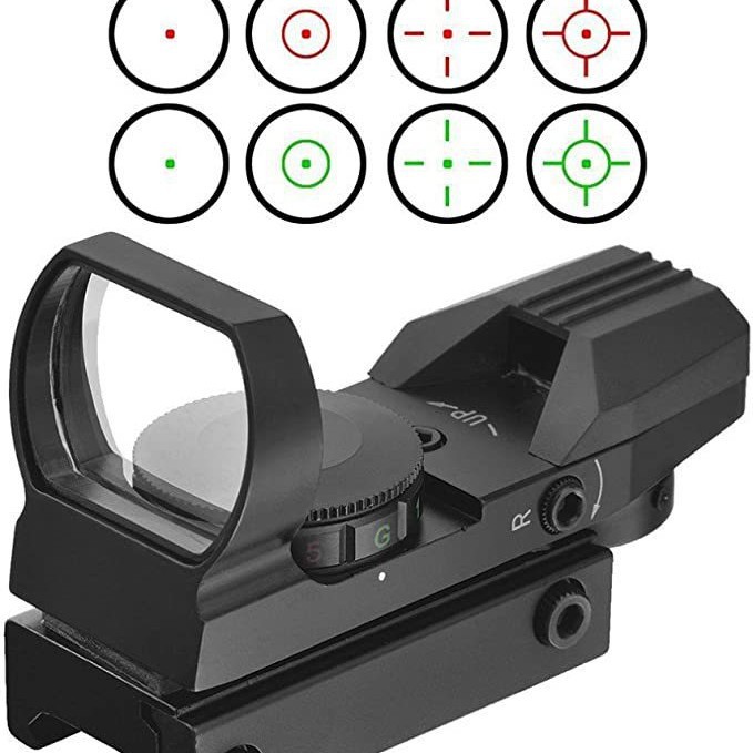 Crossbow Scope Sight - 20mm riflescopes vermelho verde ponto reflexo