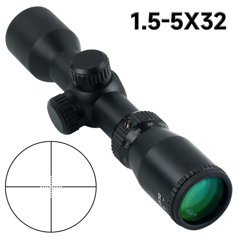Crossbow Scope Sight - Mira Telescópica 1.5-5X32 para Balestra, Mira