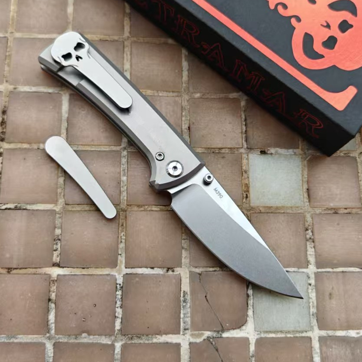 Hunting Outdoor Logos - Faca Dobrável Nova Chaves RCK9 Ultramar