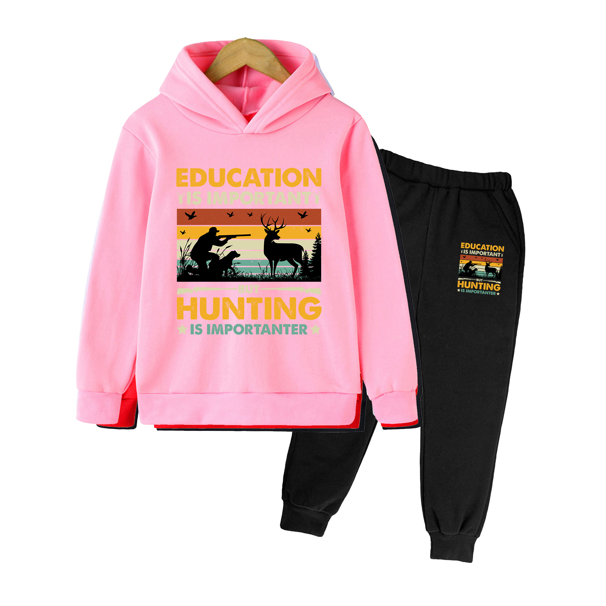Outdoor Hunting Hoodie - Conjunto de Moletom e Calças para