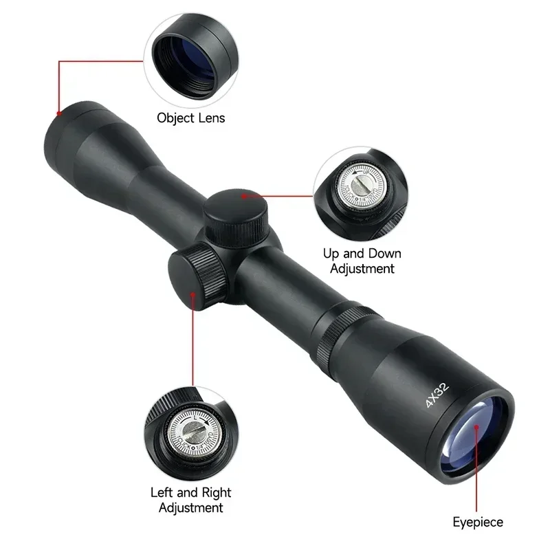 2-6x32oe besta curto escopos 4 - Crossbow Scope Sight avaliação e preço
