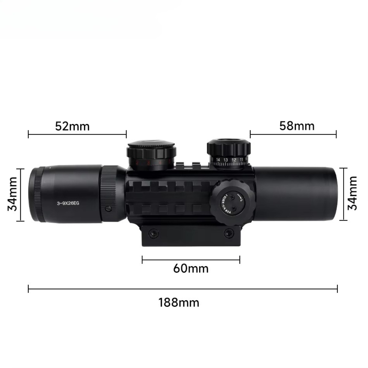 Conjunto de Escopos Táticos 3- - Crossbow Scope Sight avaliação e preço