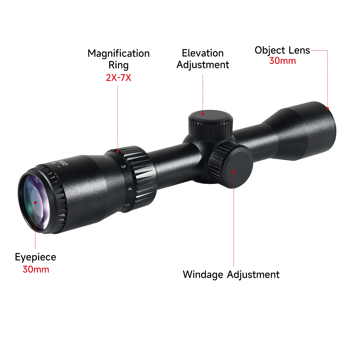 Mira Tática de Caça 2-7x32 (SF - Crossbow Scope Sight avaliação e preço