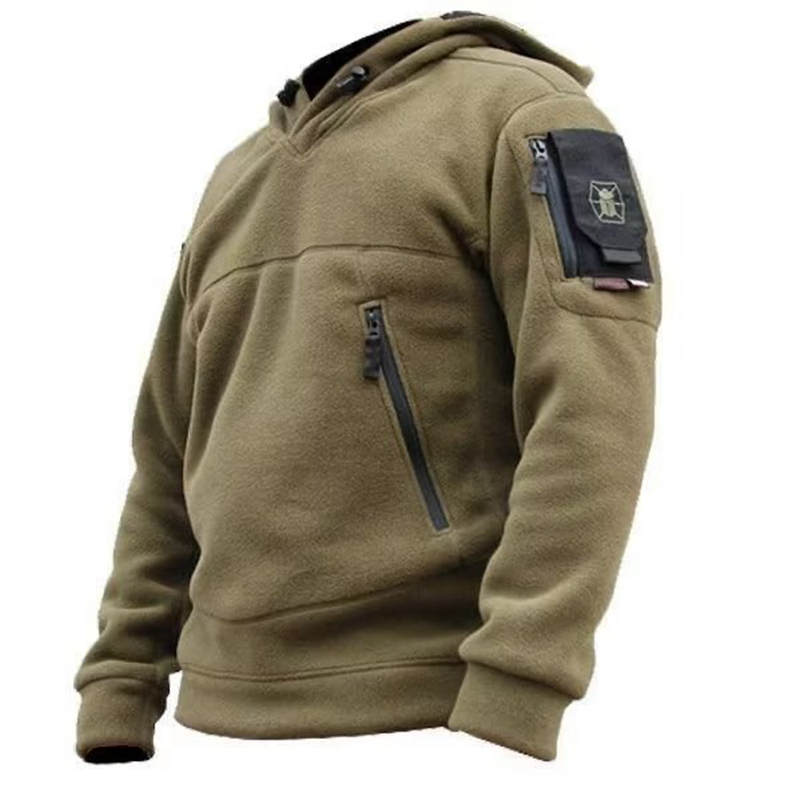 Homens inverno lã térmica ao a - Outdoor Hunting Hoodie avaliação e preço