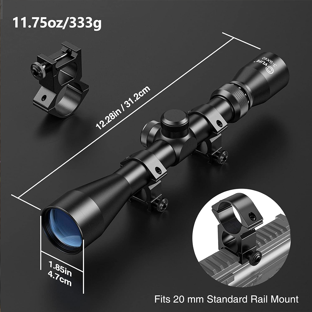 Luneta de Caça 3-9X40 com Telê - Crossbow Scope Sight avaliação e preço