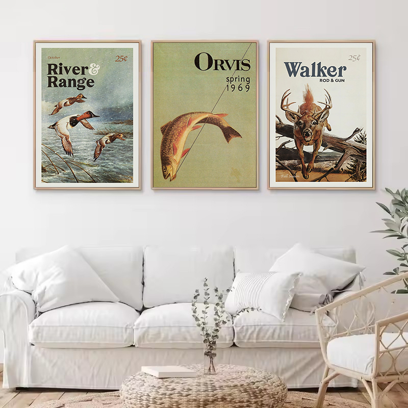 Retro vida selvagem ao ar livr - Outdoor Hunting Pictures avaliação e preço