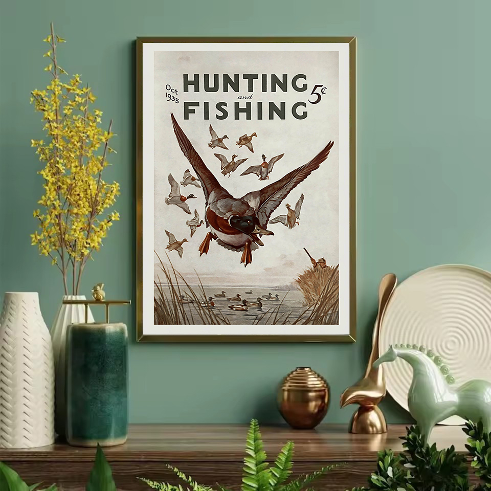Retro vida selvagem ao ar livr - Outdoor Hunting Pictures avaliação e preço