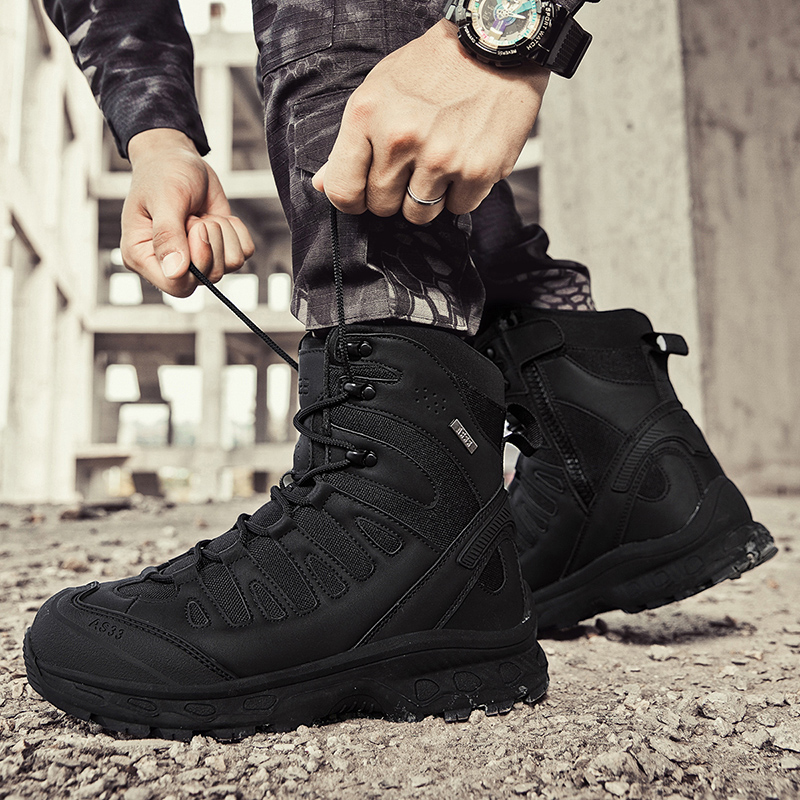 Novos homens botas táticas mar - Hunting Outdoor Boots avaliação e preço