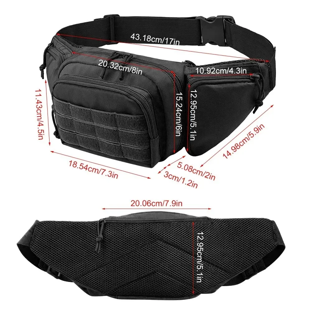Pochete tática masculina para  - Outdoor Hunting Belt avaliação e preço