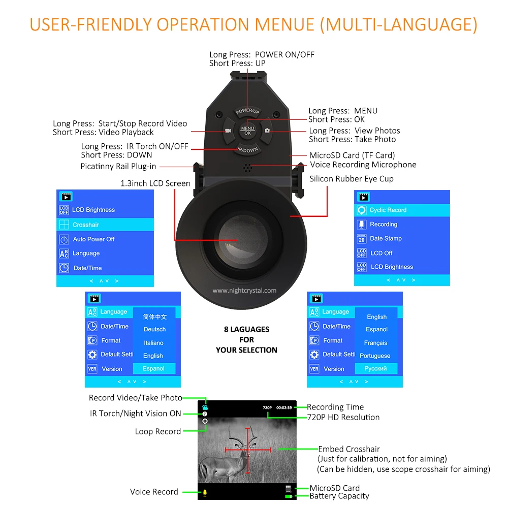 Megaorei 3b nk007s dispositivo - Crossbow Scope Sight avaliação e preço
